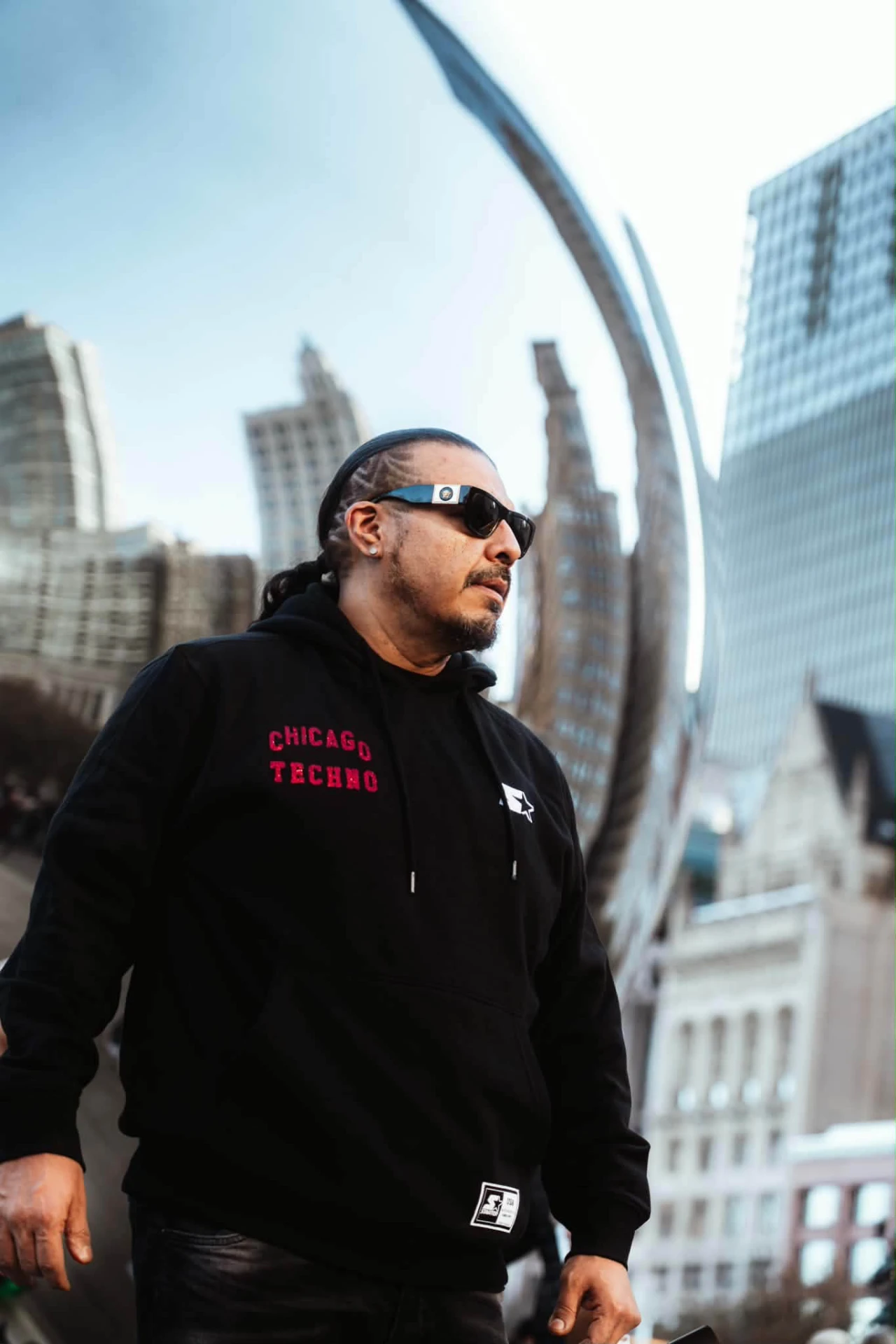 DJ Microdot at the Bean in Chicago